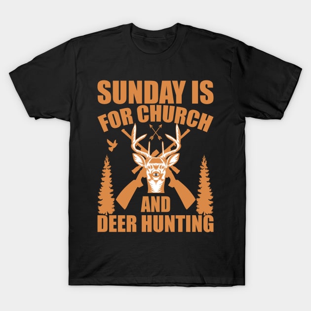 Deer Hunting T - Shirt Design T-Shirt by Shuvo Design